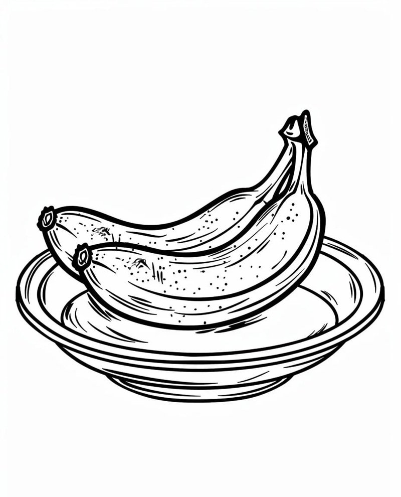 quả chuối tô màu 9