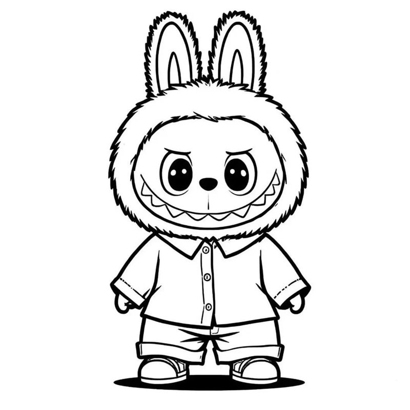 tải tranh tô màu labubu