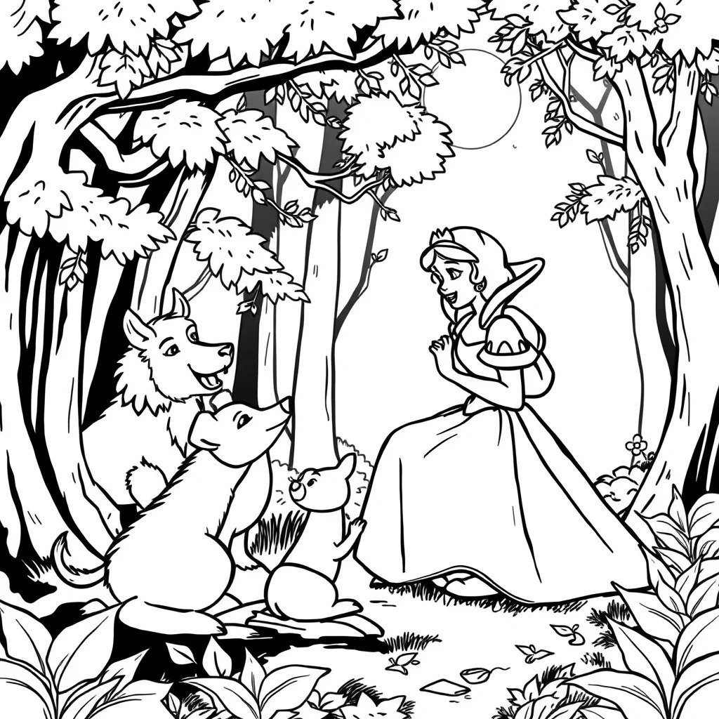 tô màu bạch tuyết 2