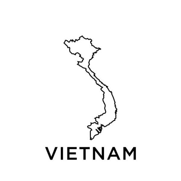 Vietnam map vector design template