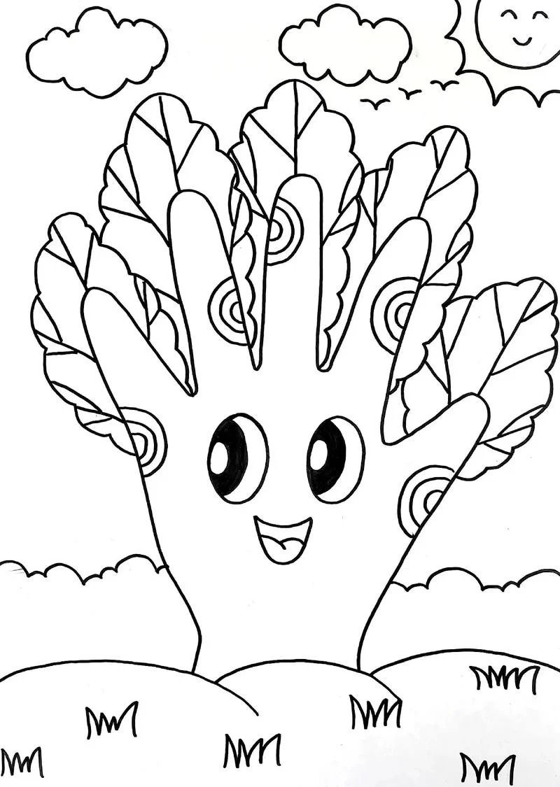 tô màu bàn tay 24