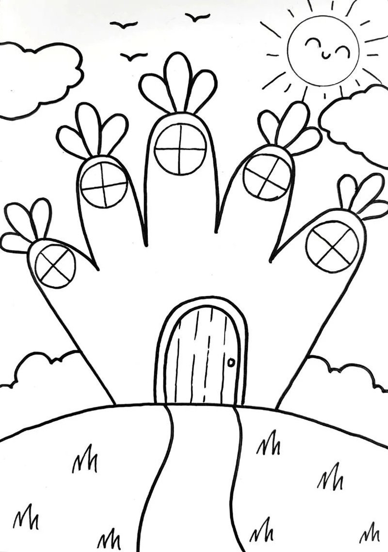 tô màu bàn tay 27