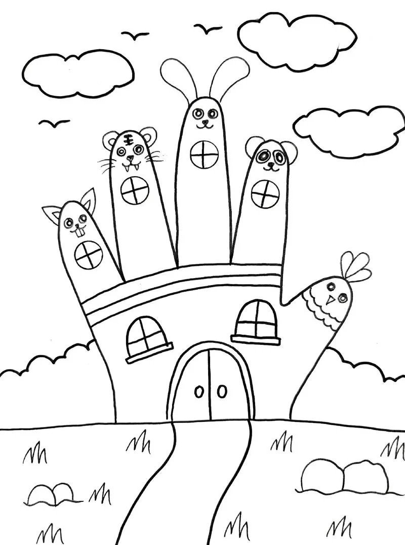 tô màu bàn tay 28