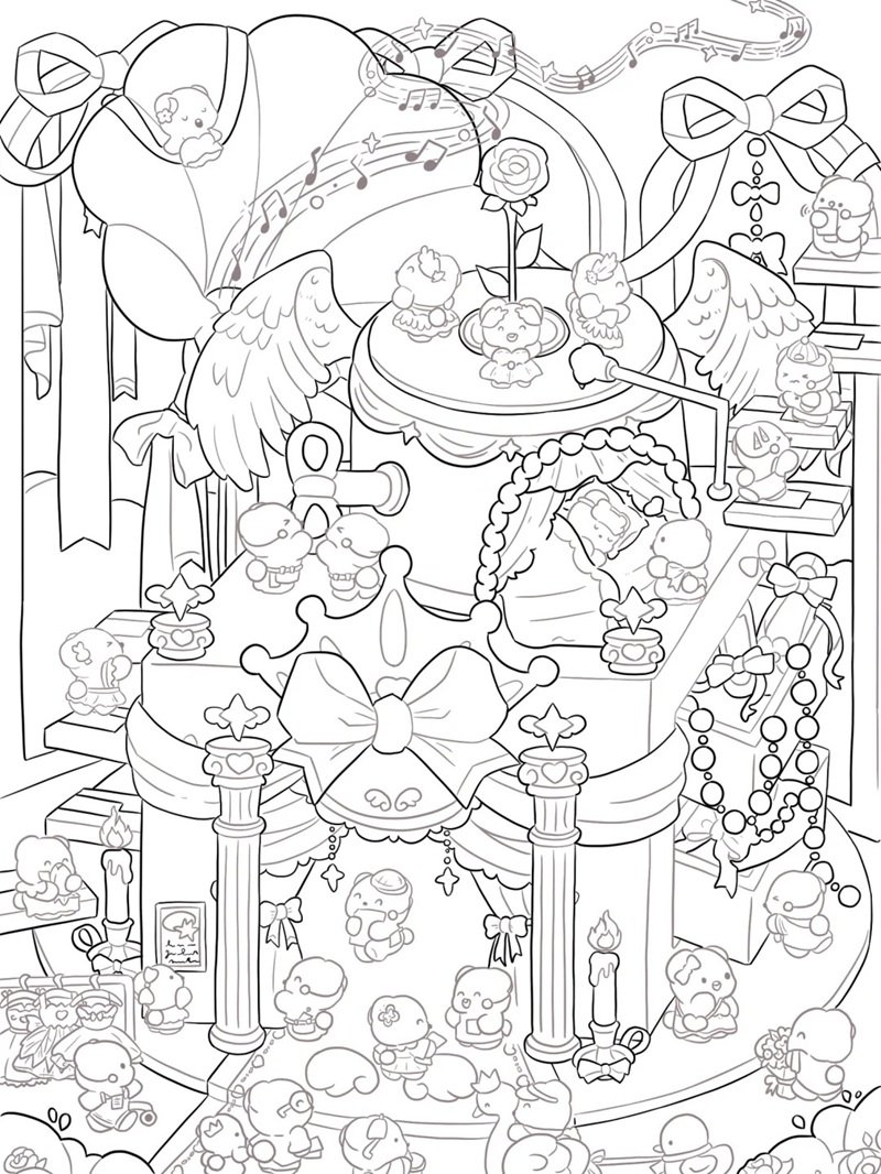 tô màu bánh kem 13