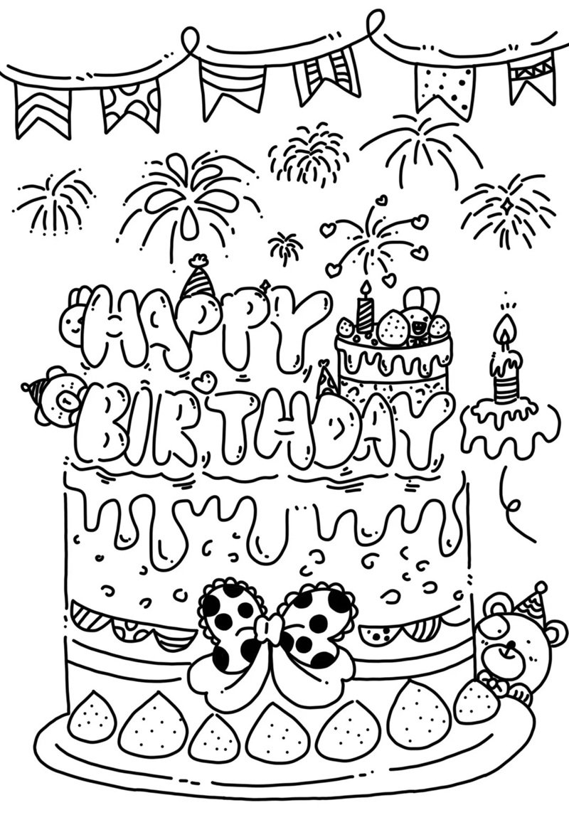 tô màu bánh kem 15