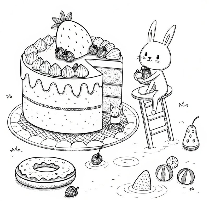 tô màu bánh kem 20