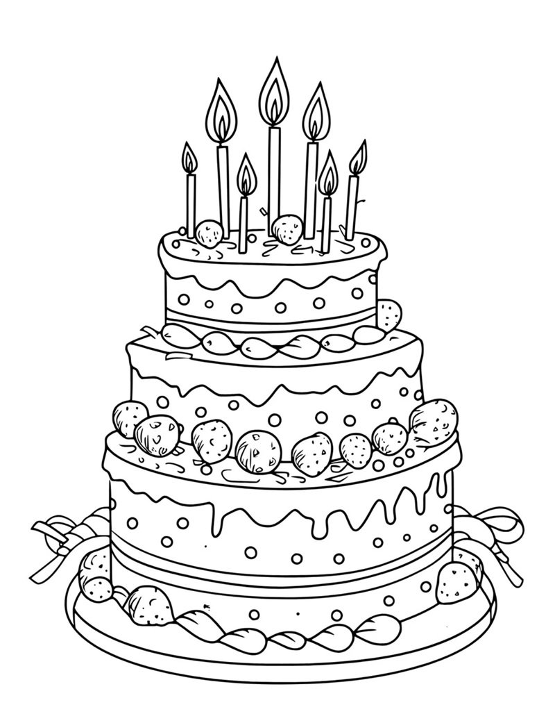 tô màu bánh kem 22