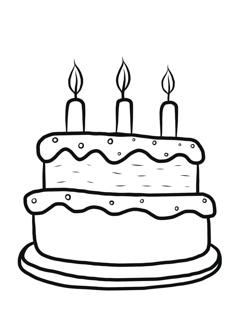 tô màu bánh kem 24