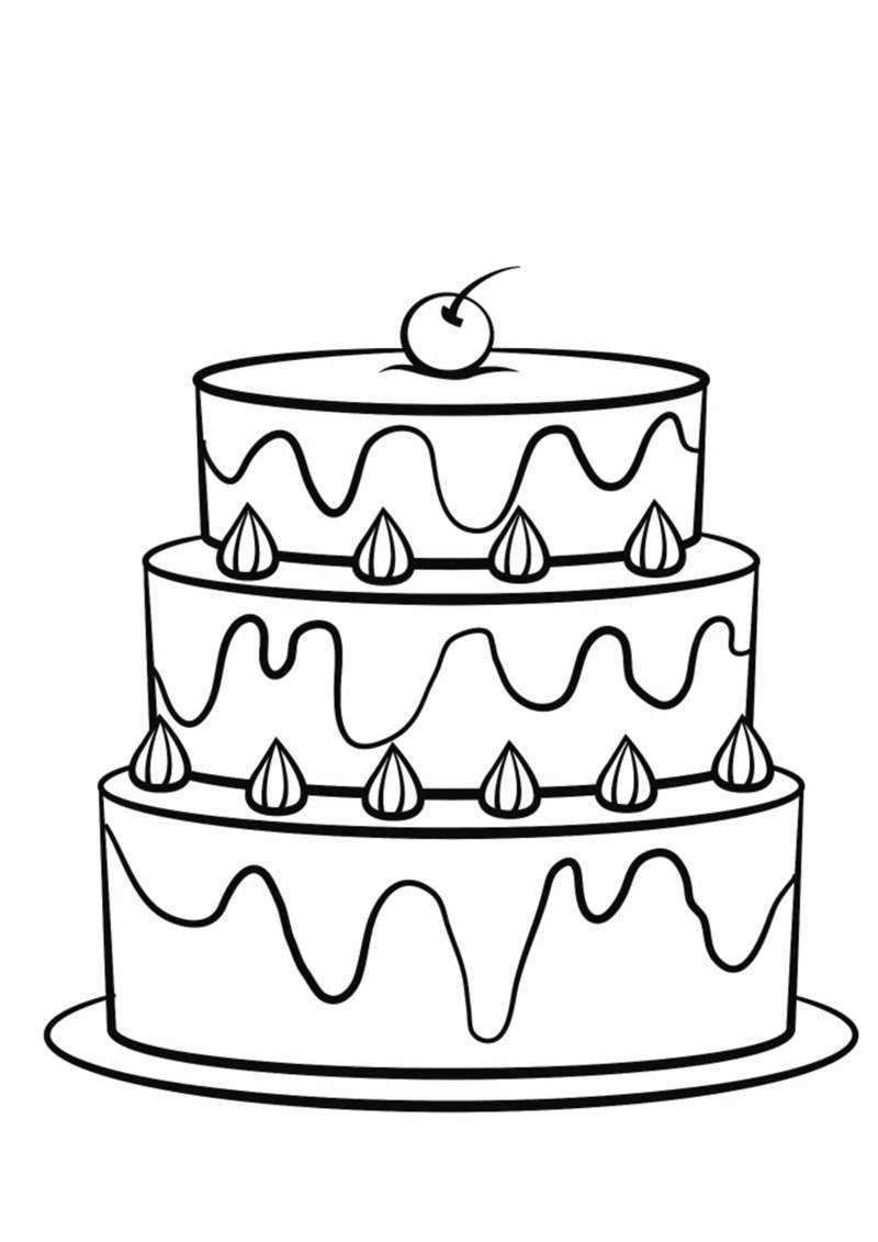 tô màu bánh kem 26