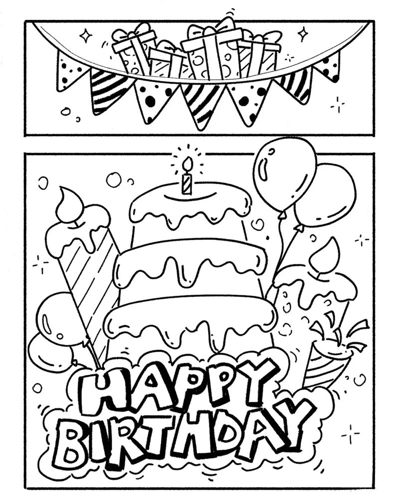 tô màu bánh kem 28