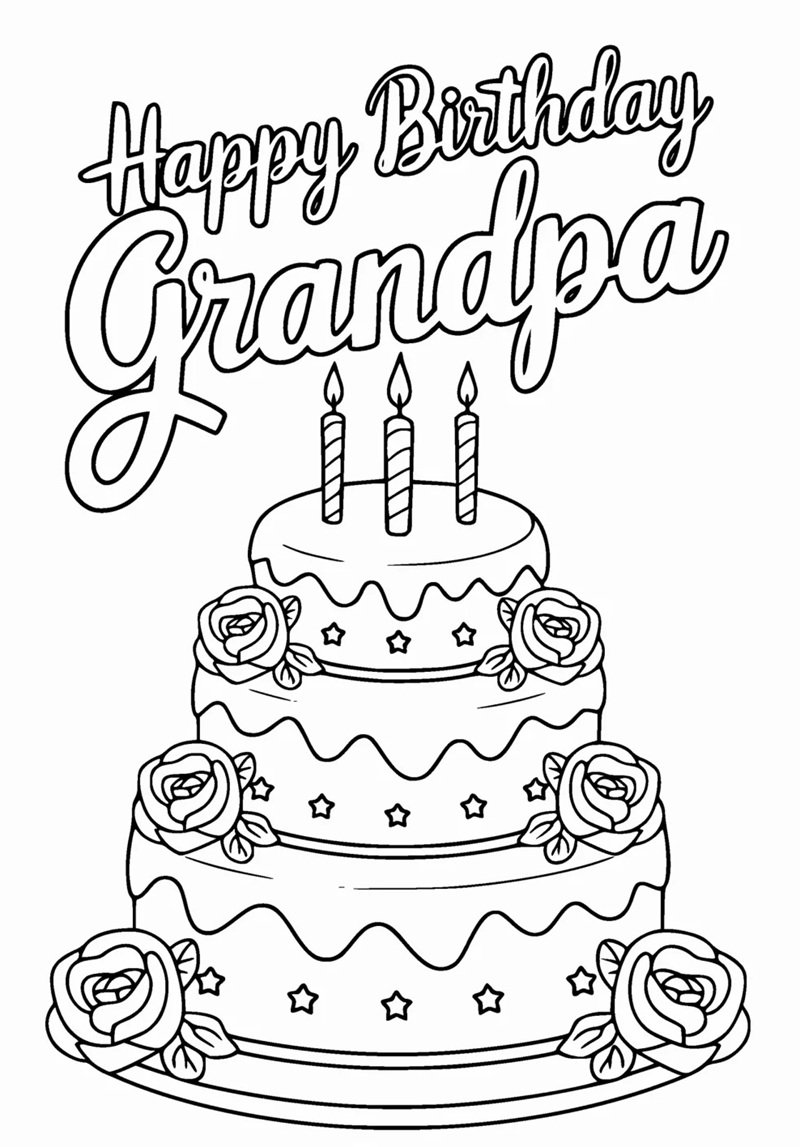 tô màu bánh kem 30