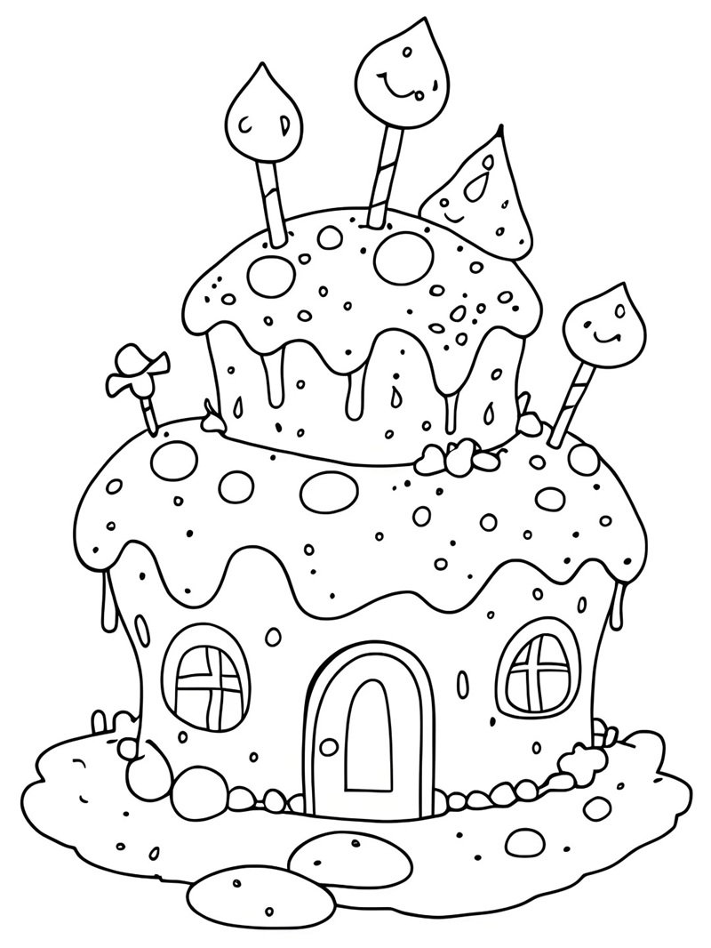 tô màu bánh kem 39