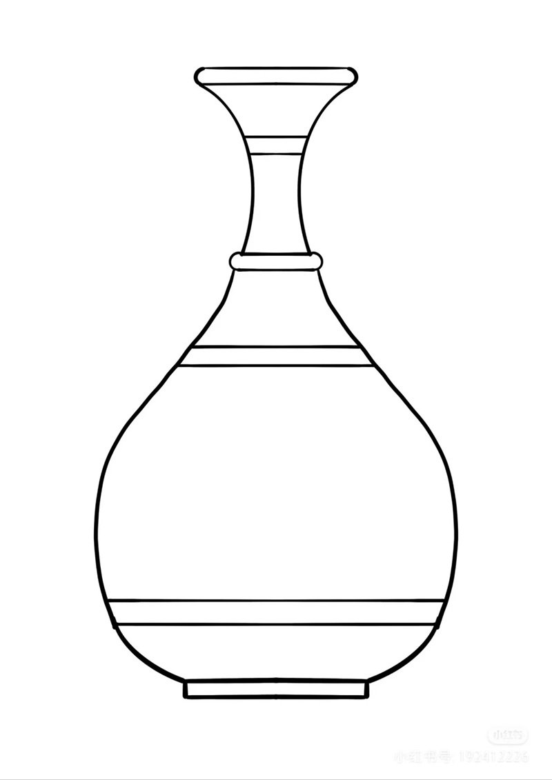 tô màu bình hoa 22