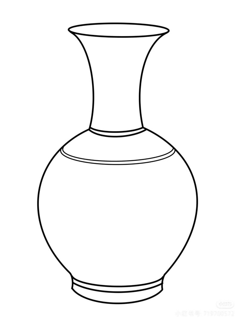 tô màu bình hoa 23