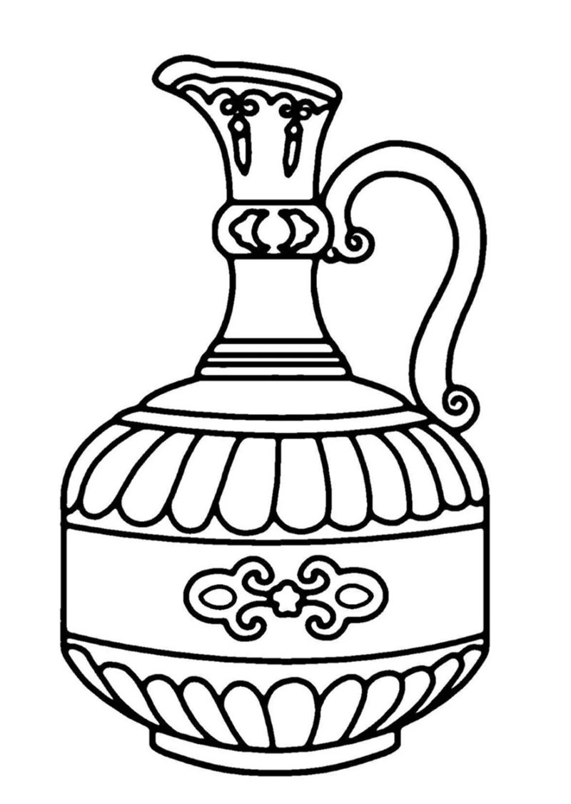 tô màu bình hoa 36