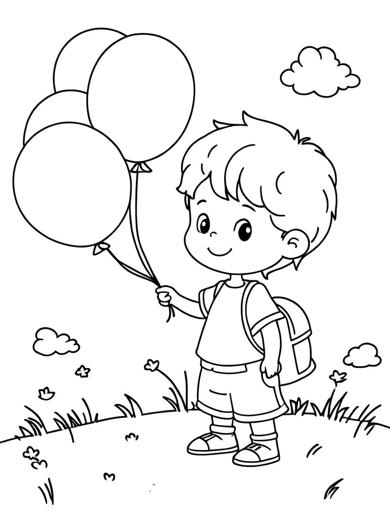 tô màu bóng bay 26