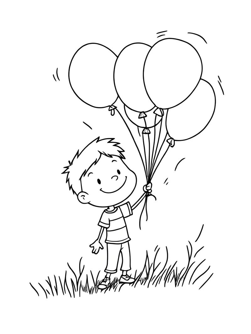 tô màu bóng bay 27