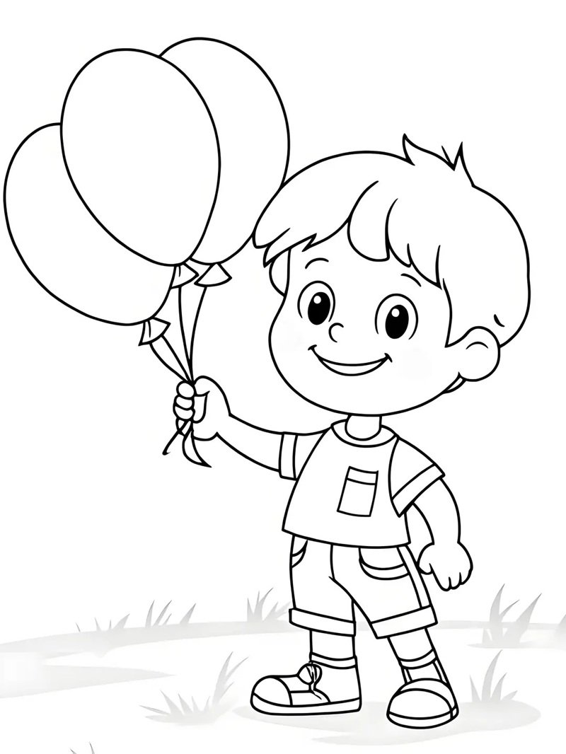 tô màu bóng bay 29