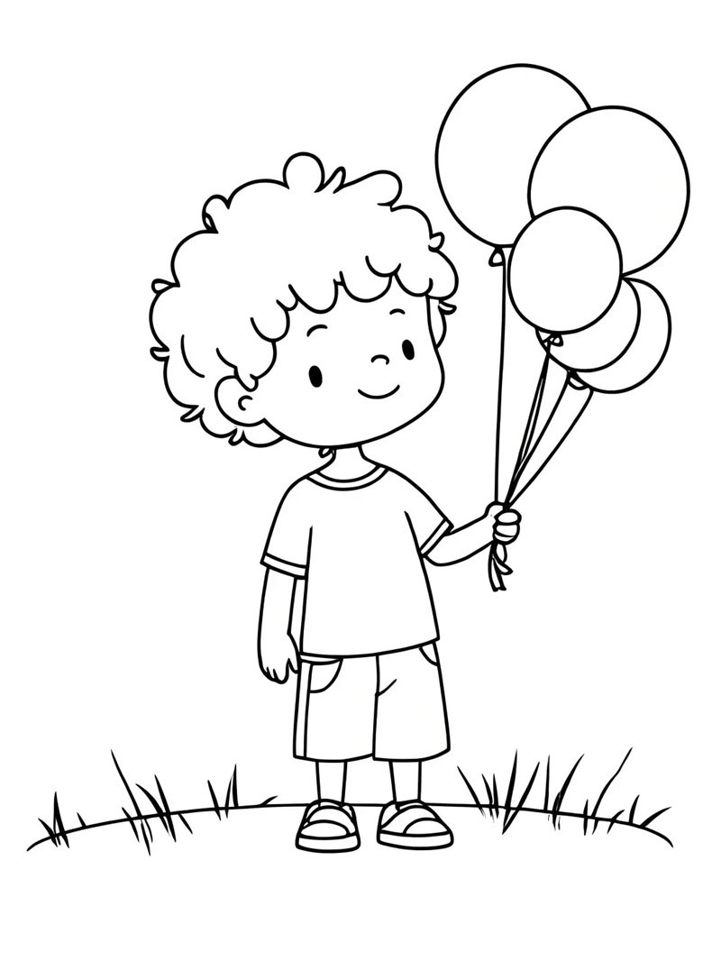 tô màu bóng bay 30