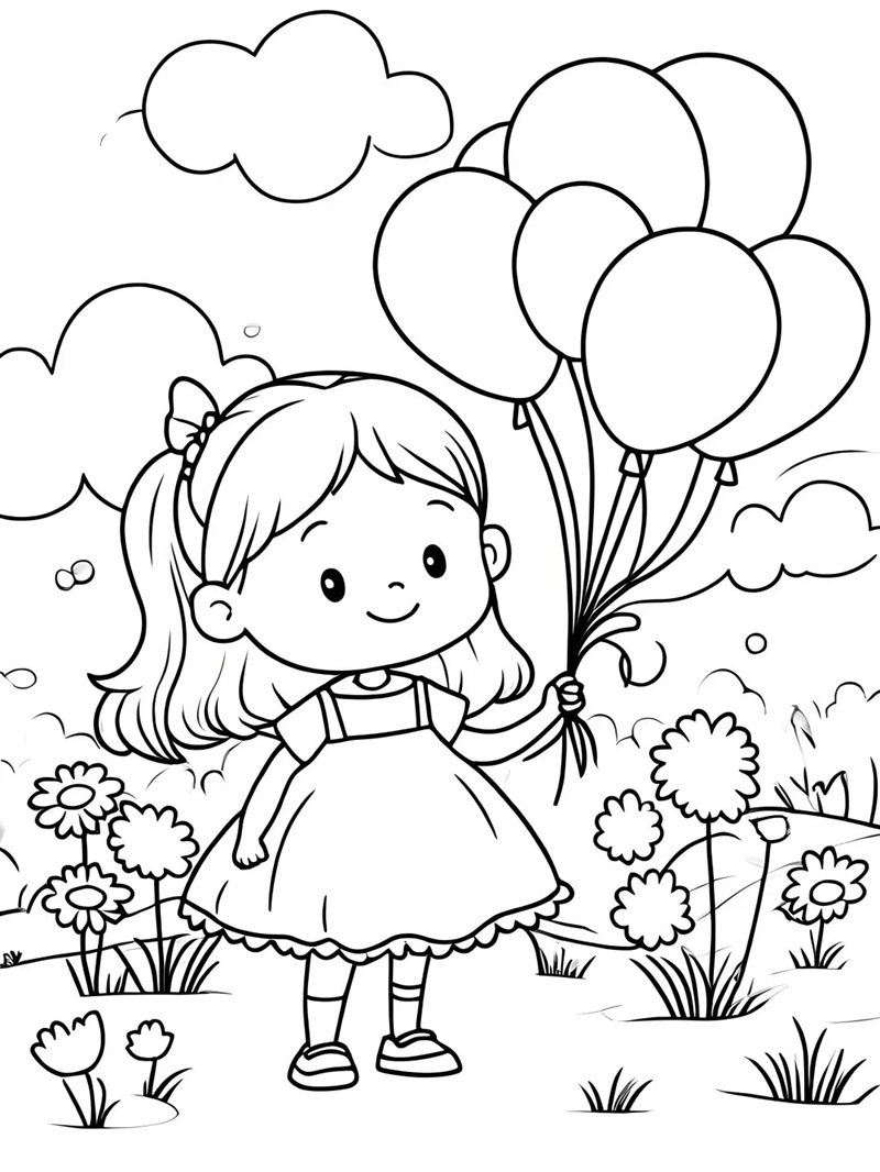 tô màu bóng bay 32