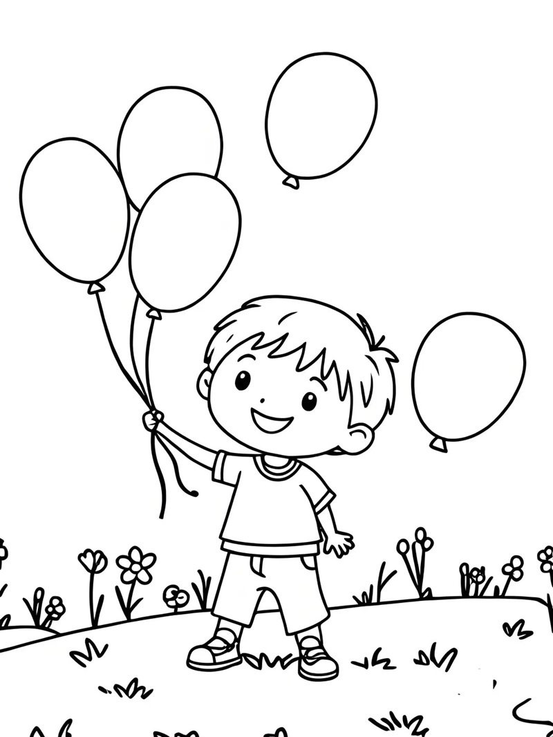 tô màu bóng bay 33