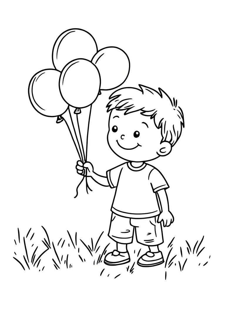 tô màu bóng bay 34