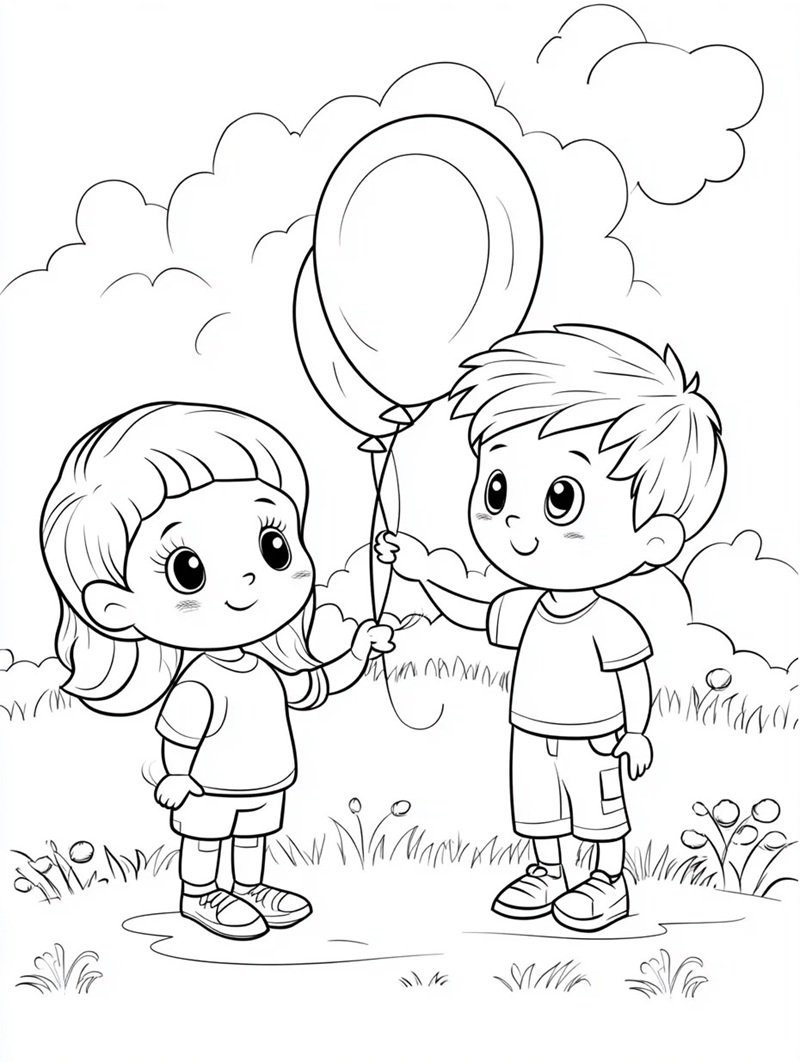 tô màu bóng bay 36