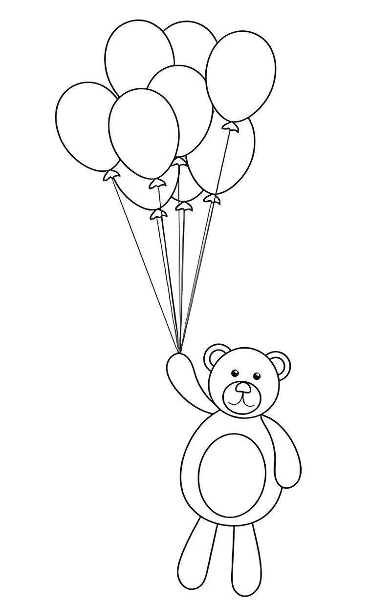 tô màu bóng bay 6