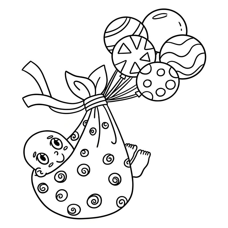 tô màu bóng bay 7