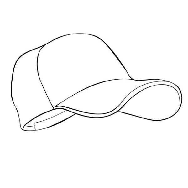 coloring is a cap headdress summer vector illustration