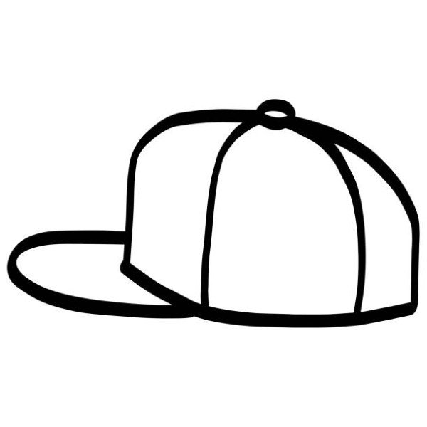 Hat Snapback Baseball Cap Doodle Vector Drawing Illustration Art