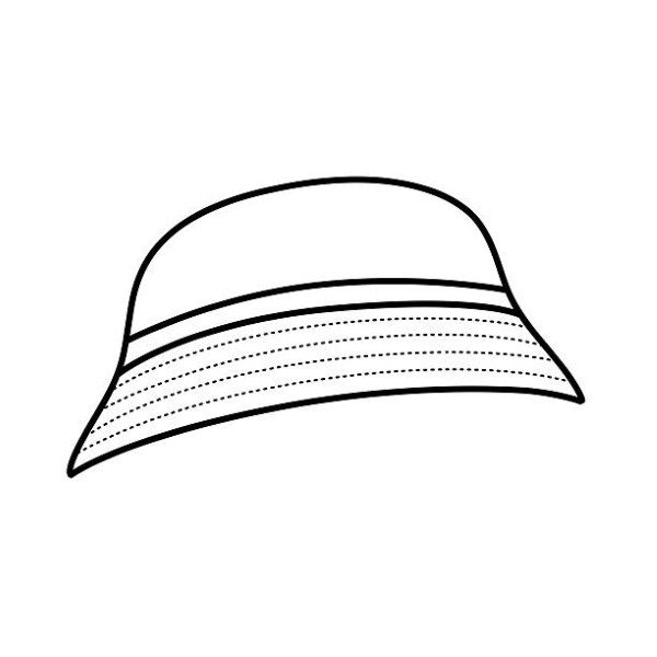 Panama outline for coloring on a white background