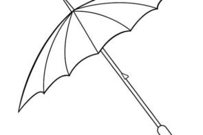 102+ Tranh tô màu cái ô cute hết nấc cho bé sáng tạo