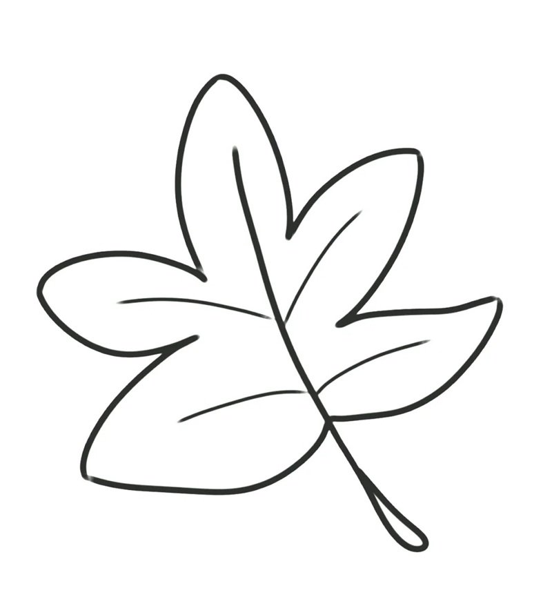 tô màu chiếc lá 18