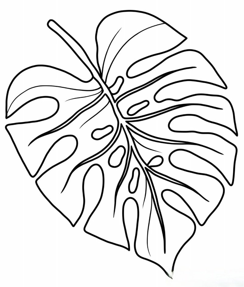 tô màu chiếc lá 32