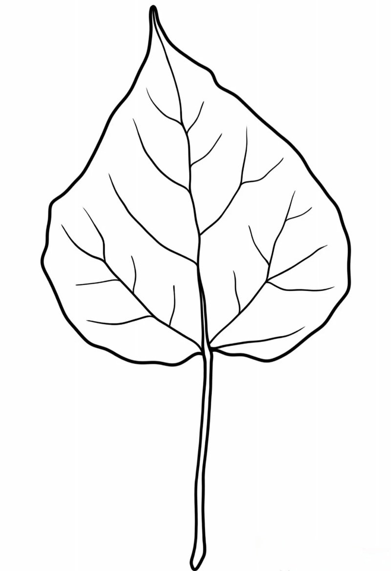 tô màu chiếc lá 35