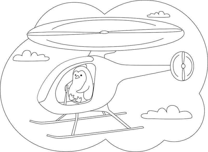 tô màu chim cánh cụt 12