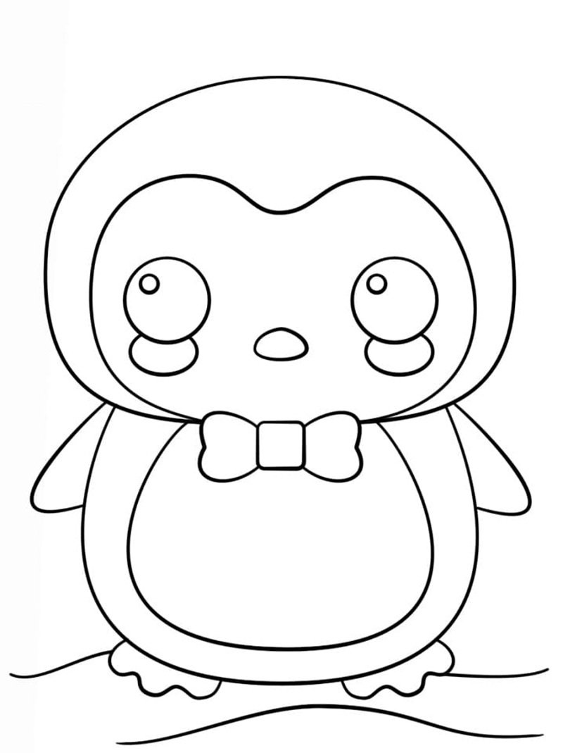 tô màu chim cánh cụt 14