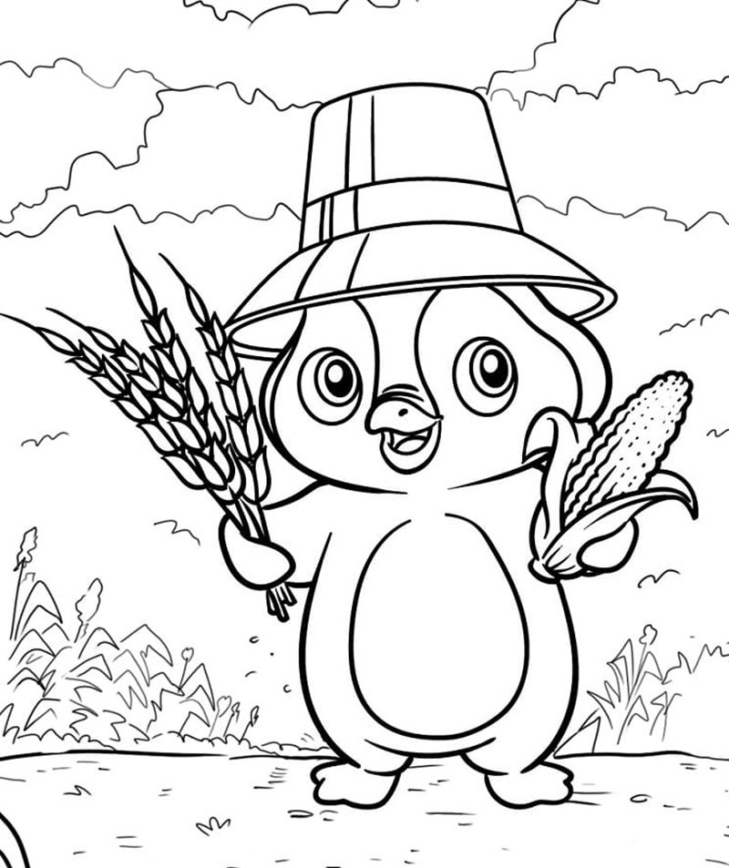 tô màu chim cánh cụt 16