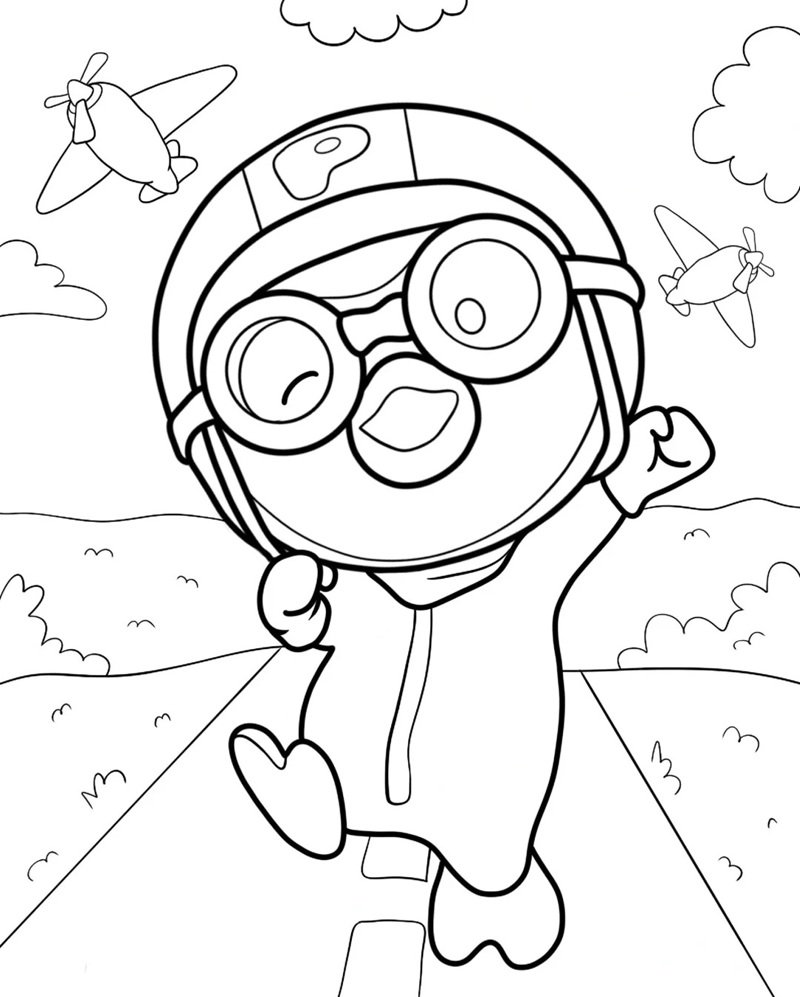 tô màu chim cánh cụt 27