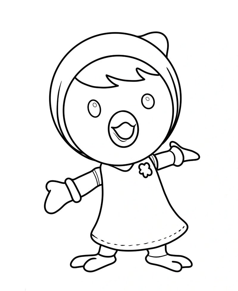 tô màu chim cánh cụt 28