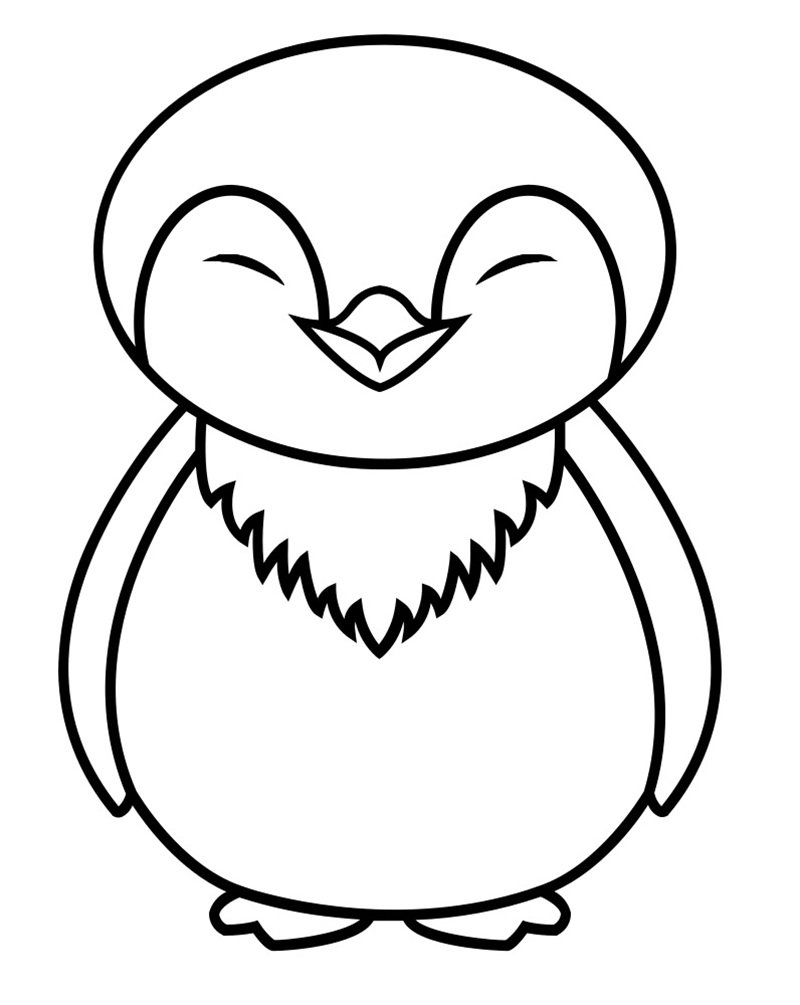 tô màu chim cánh cụt 3