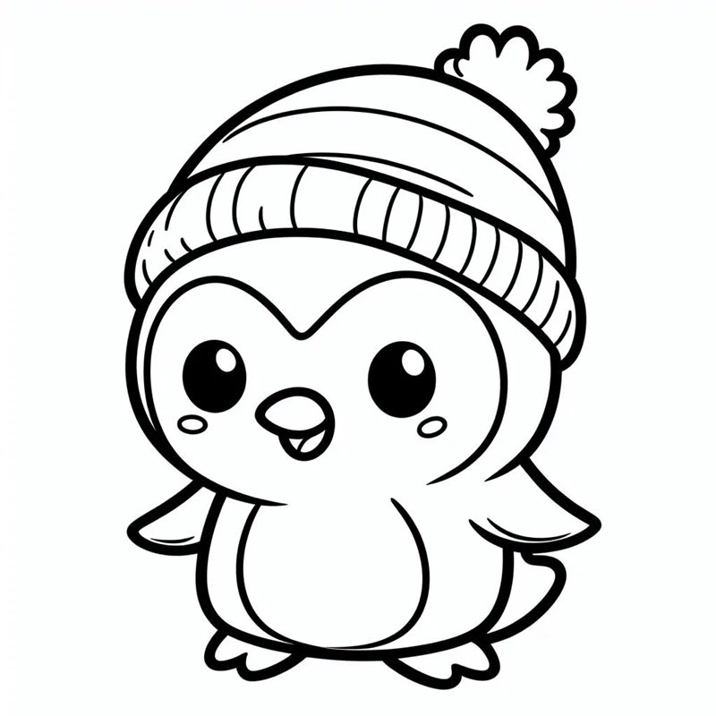 tô màu chim cánh cụt 30