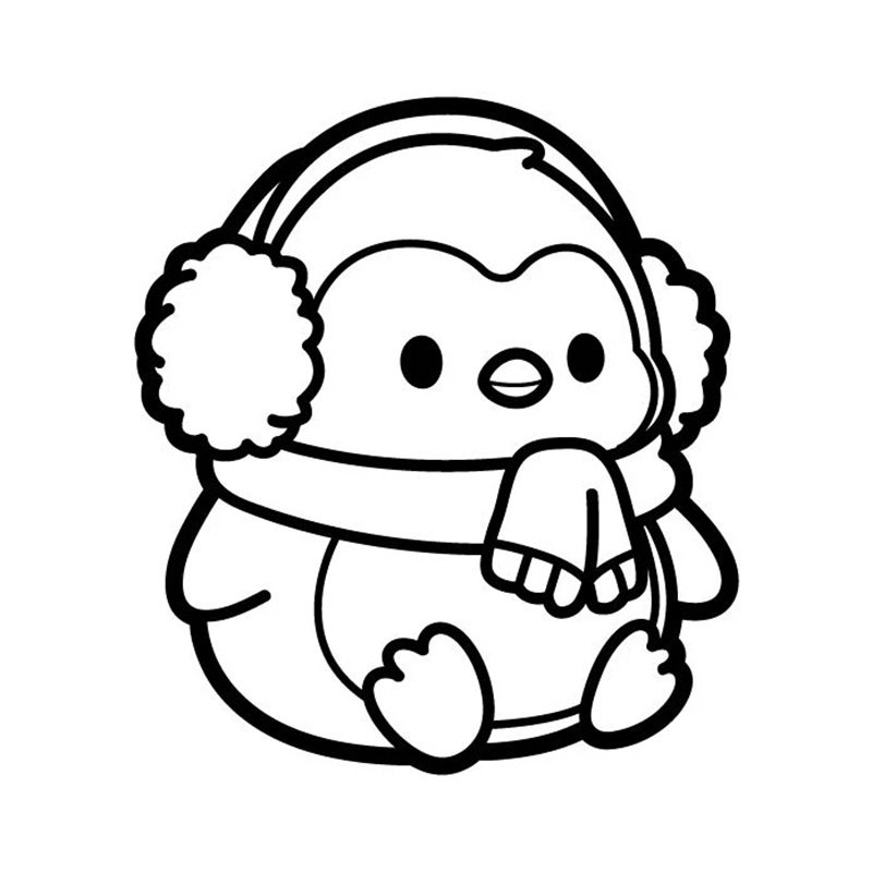 tô màu chim cánh cụt 34