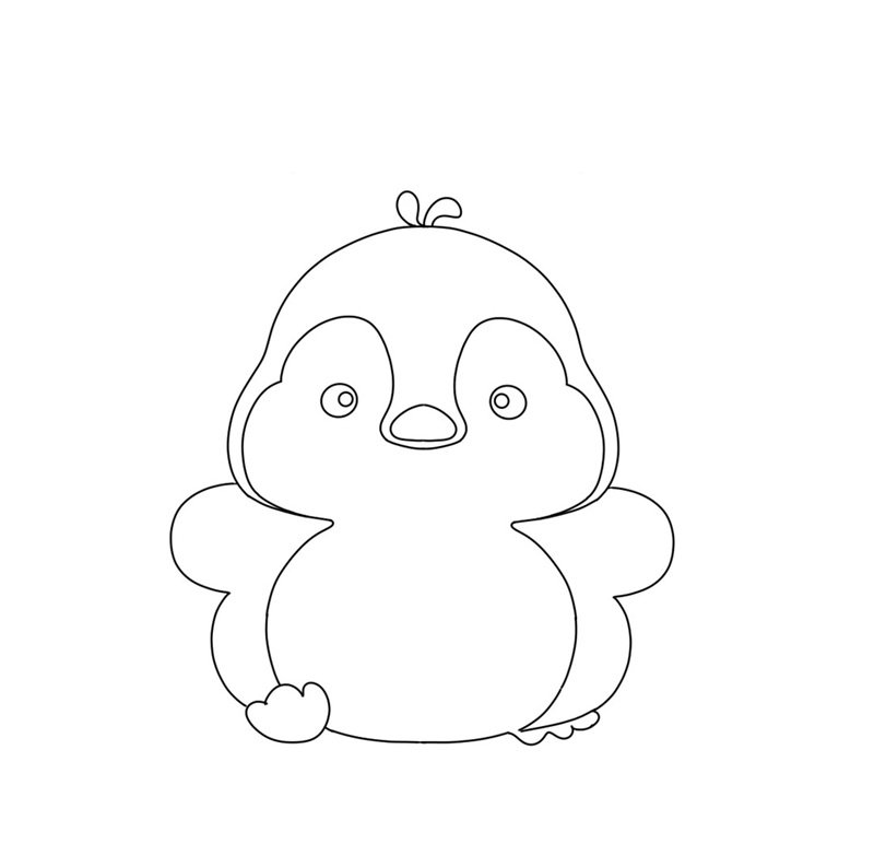 tô màu chim cánh cụt 37