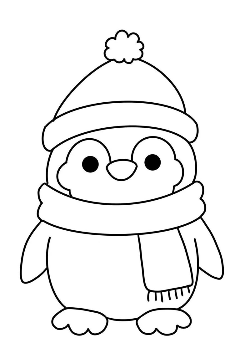 tô màu chim cánh cụt 39