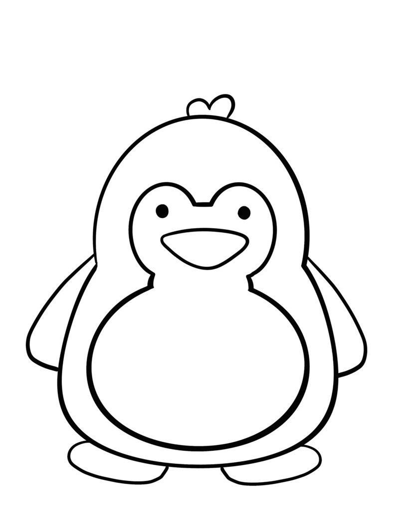 tô màu chim cánh cụt 41