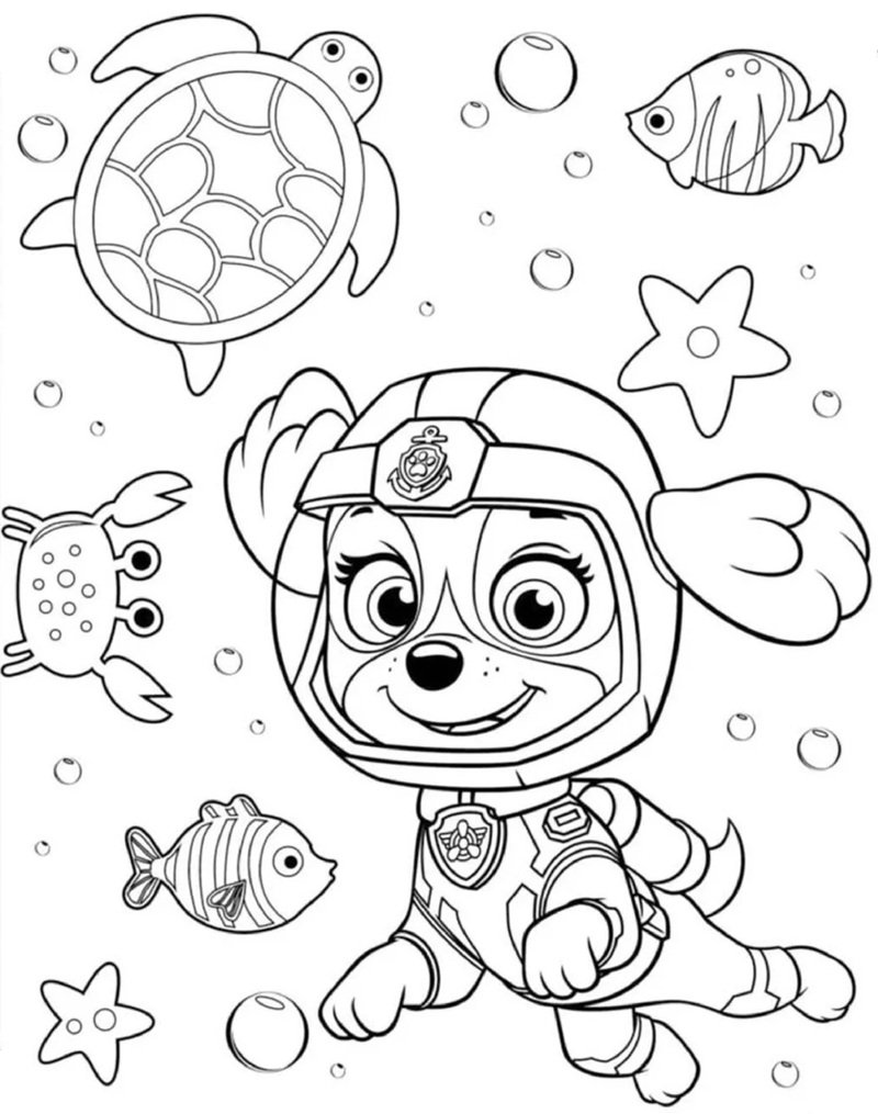 tô màu chó cứu hộ 25