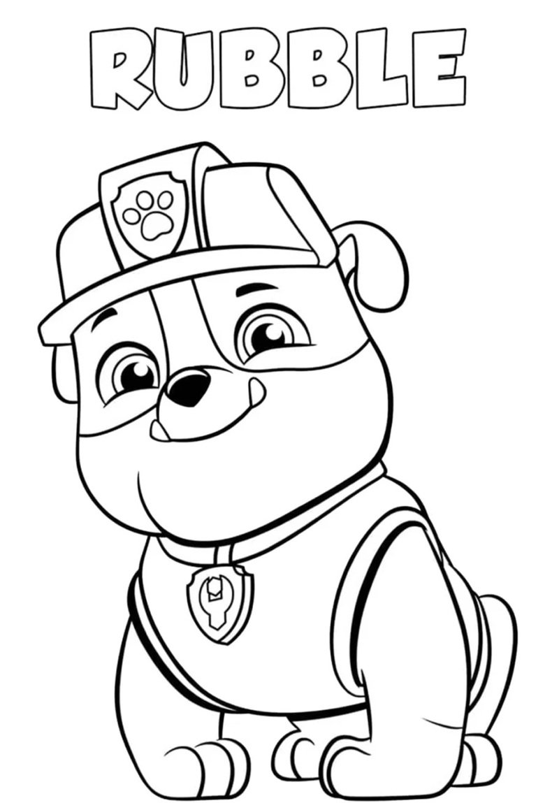 tô màu chó cứu hộ 34