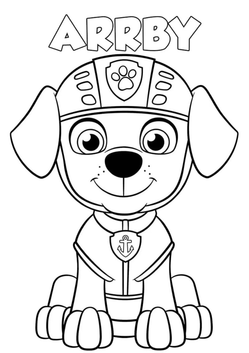 tô màu chó cứu hộ 35